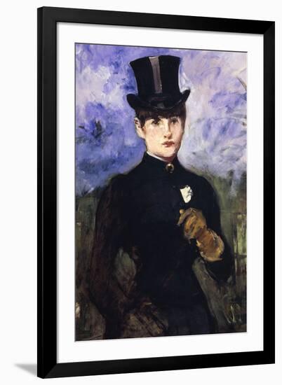 Portrait of Horsewoman-Edouard Manet-Framed Giclee Print