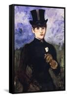 Portrait of Horsewoman-Edouard Manet-Framed Stretched Canvas