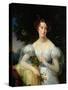 Portrait of Hortense Ballu, Future Madame Alphonse Jacob-Desmalter, C.1832-37-Antoinette Cecile Hortense Lescot Haudebourt-Stretched Canvas