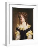 Portrait of Hortense Mancini-Jacob Ferdinand Voet-Framed Giclee Print