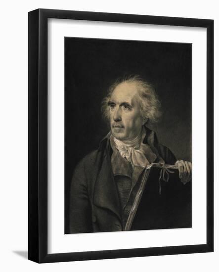 Portrait of Hubert Robert, C. 1798-1799-Jean-Baptiste Isabey-Framed Giclee Print