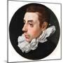 Portrait of Hugo Grotius at the Age of Sixteen  (Huig De Groot Ou Hugo De Groot, 1583-1645) Peintu-Jan Anthonisz Van Ravesteyn-Mounted Giclee Print