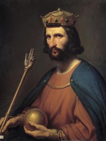 'Portrait of Hugues Capet, King of France' Photographic Print