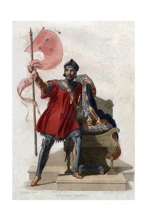 'Portrait of Hugues Ier Capet (c941996), King of France' Giclee Print