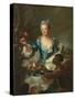 Portrait of Hyacinthe-Sophie De Beschanel-Nointel, Marquise De Louville-Hyacinthe Rigaud-Stretched Canvas