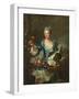 Portrait of Hyacinthe-Sophie De Beschanel-Nointel, Marquise De Louville-Hyacinthe Rigaud-Framed Giclee Print