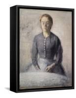 Portrait of Ida, 1892-Vilhelm Hammershoi-Framed Stretched Canvas