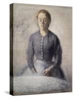 Portrait of Ida, 1892-Vilhelm Hammershoi-Stretched Canvas