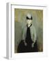 Portrait of Ida Ilsted, Aged Twenty-One, Seated Three-Quarter Length-Vilhelm Hammershoi-Framed Giclee Print