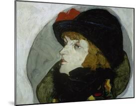 Portrait of Ida Roessler, 1912-Egon Schiele-Mounted Giclee Print