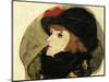Portrait of Ida Roessler-Egon Schiele-Mounted Art Print