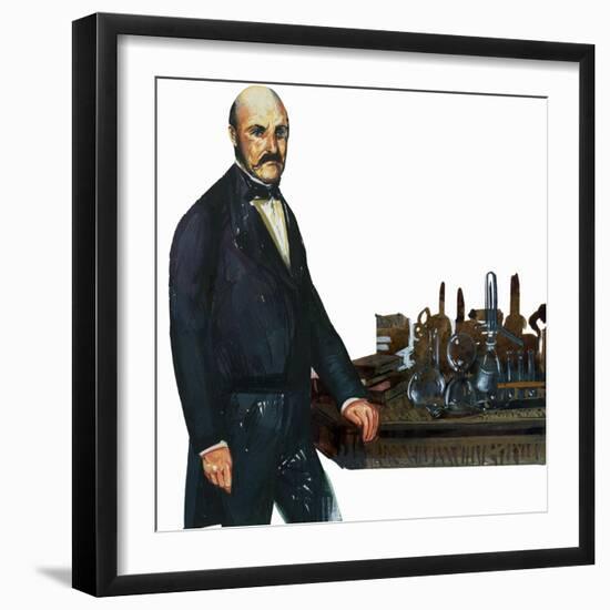 Portrait of Ignac Fulop Semmelweis (Buda 1818-Dobling, 1865), Hungarian Physician-null-Framed Giclee Print