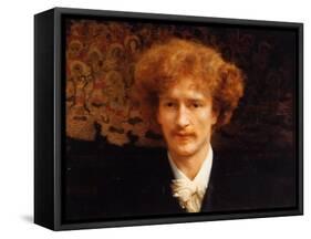 Portrait of Ignacy Jan Paderewski, 1891-Sir Lawrence Alma-Tadema-Framed Stretched Canvas