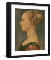 Portrait of Ignota, c.1433-1489-Antonio Pollaiolo-Framed Premium Giclee Print