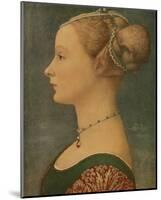 Portrait of Ignota, c.1433-1489-Antonio Pollaiolo-Mounted Premium Giclee Print