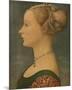 Portrait of Ignota, c.1433-1489-Antonio Pollaiolo-Mounted Premium Giclee Print