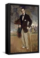 Portrait of Igor Stravinsky, 1915-Jacques-emile Blanche-Framed Stretched Canvas