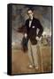 Portrait of Igor Stravinsky, 1915-Jacques-emile Blanche-Framed Stretched Canvas