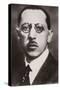 Portrait of Igor Stravinsky-null-Stretched Canvas