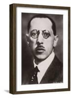 Portrait of Igor Stravinsky-null-Framed Photographic Print