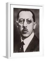 Portrait of Igor Stravinsky-null-Framed Photographic Print