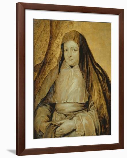 Portrait of Infanta Isabella Clara Eugenia of Spain, C.1627-32-Sir Anthony Van Dyck-Framed Giclee Print