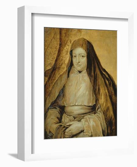 Portrait of Infanta Isabella Clara Eugenia of Spain, C.1627-32-Sir Anthony Van Dyck-Framed Giclee Print