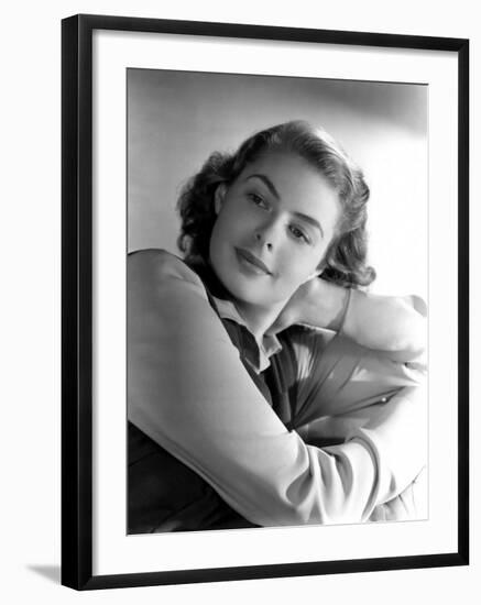 Portrait of Ingrid Bergman-null-Framed Photo