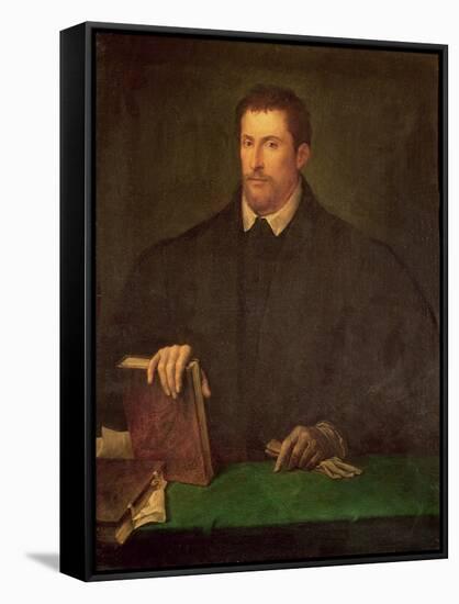 Portrait of Ippolito Riminaldi-Titian (Tiziano Vecelli)-Framed Stretched Canvas
