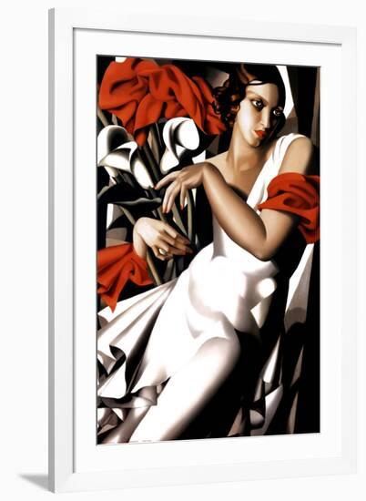 Portrait of Ira-Tamara de Lempicka-Framed Art Print