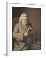 Portrait of Isaac Brodeau Reading a Book, 18th Century-George Roth-Framed Giclee Print