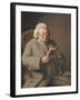 Portrait of Isaac Brodeau Reading a Book, 18th Century-George Roth-Framed Giclee Print