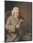 Portrait of Isaac Brodeau Reading a Book, 18th Century-George Roth-Mounted Giclee Print