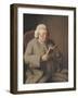 Portrait of Isaac Brodeau Reading a Book, 18th Century-George Roth-Framed Giclee Print