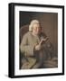 Portrait of Isaac Brodeau Reading a Book, 18th Century-George Roth-Framed Giclee Print