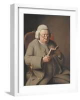 Portrait of Isaac Brodeau Reading a Book, 18th Century-George Roth-Framed Giclee Print