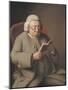 Portrait of Isaac Brodeau Reading a Book, 18th Century-George Roth-Mounted Giclee Print