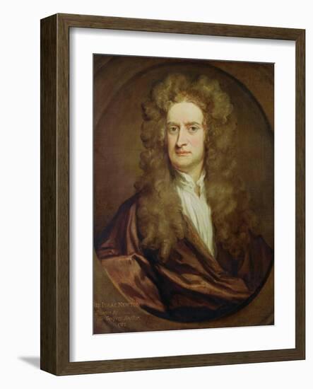 Portrait of Isaac Newton-Godfrey Kneller-Framed Giclee Print