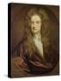 Portrait of Isaac Newton-Godfrey Kneller-Stretched Canvas