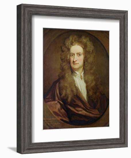 Portrait of Isaac Newton-Godfrey Kneller-Framed Giclee Print