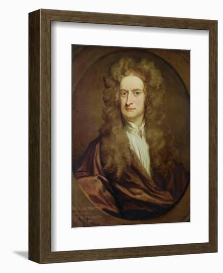 Portrait of Isaac Newton-Godfrey Kneller-Framed Giclee Print