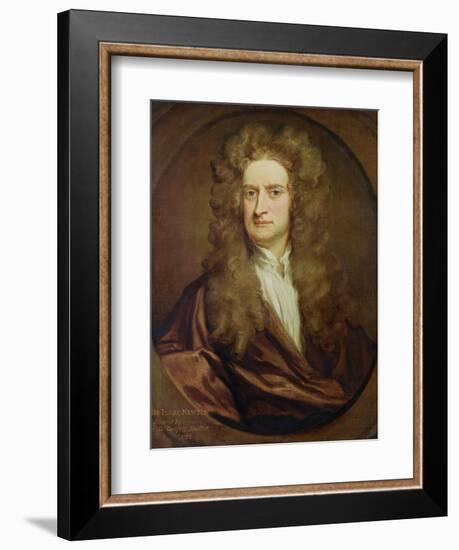 Portrait of Isaac Newton-Godfrey Kneller-Framed Giclee Print