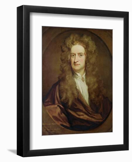 Portrait of Isaac Newton-Godfrey Kneller-Framed Giclee Print