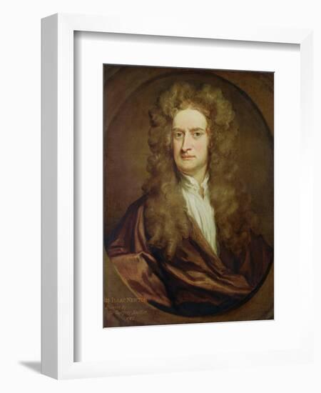 Portrait of Isaac Newton-Godfrey Kneller-Framed Giclee Print