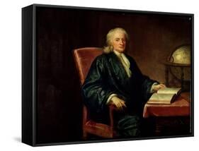 Portrait of Isaac Newton-Enoch Seeman-Framed Stretched Canvas