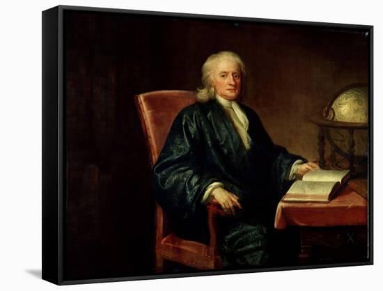 Portrait of Isaac Newton-Enoch Seeman-Framed Stretched Canvas