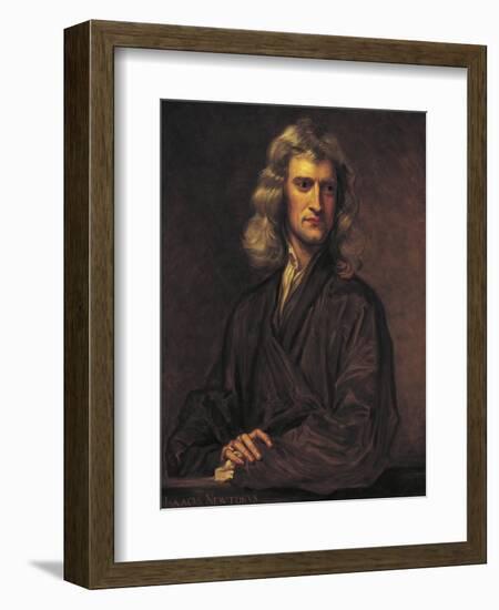 Portrait of Isaac Newton-null-Framed Giclee Print