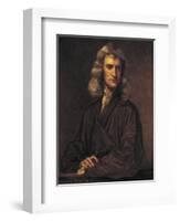 Portrait of Isaac Newton-null-Framed Giclee Print