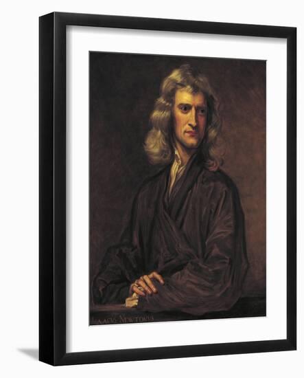 Portrait of Isaac Newton-null-Framed Giclee Print