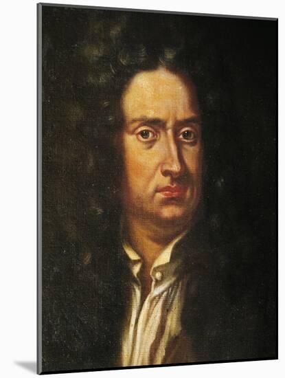 Portrait of Isaac Newton-null-Mounted Giclee Print